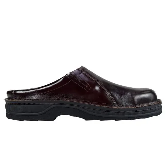 Naot Bjorn Clog Slip On Casual Mens 14 14.5 EU 47 Walnut Leather Cork Footbed